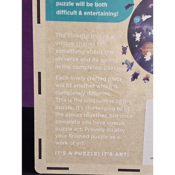 Studio Puzzle Art Solar System, 388 Piece Round Wood Puzzle - Picture 5 of 8